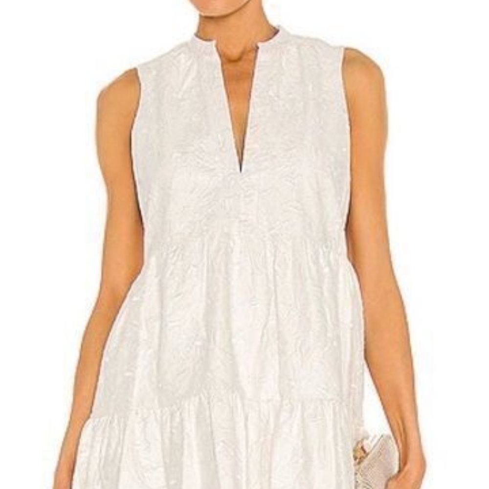 Amanda Uprichard Faux white Leather dress